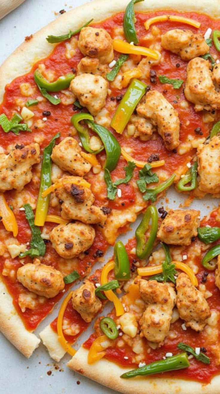 Pizza Masala poulet